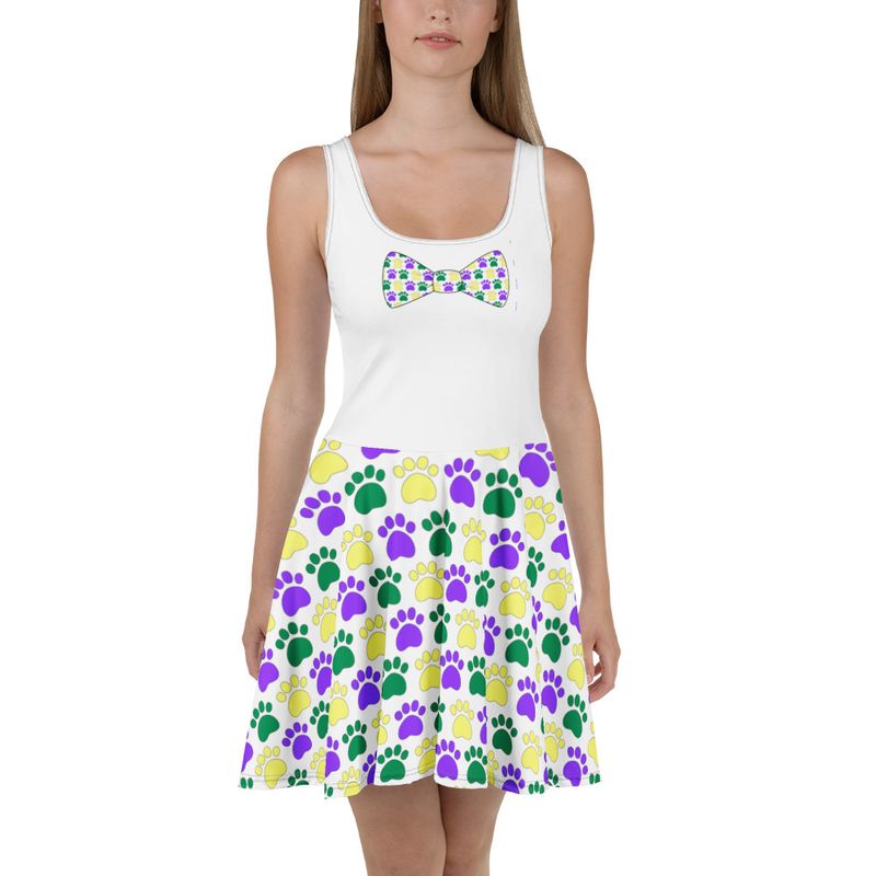 Scattered Paws Skater Dress