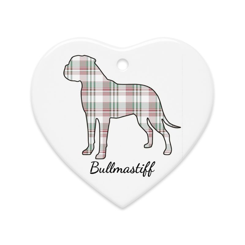 Bullmastiff Double-sided ceramic ornaments