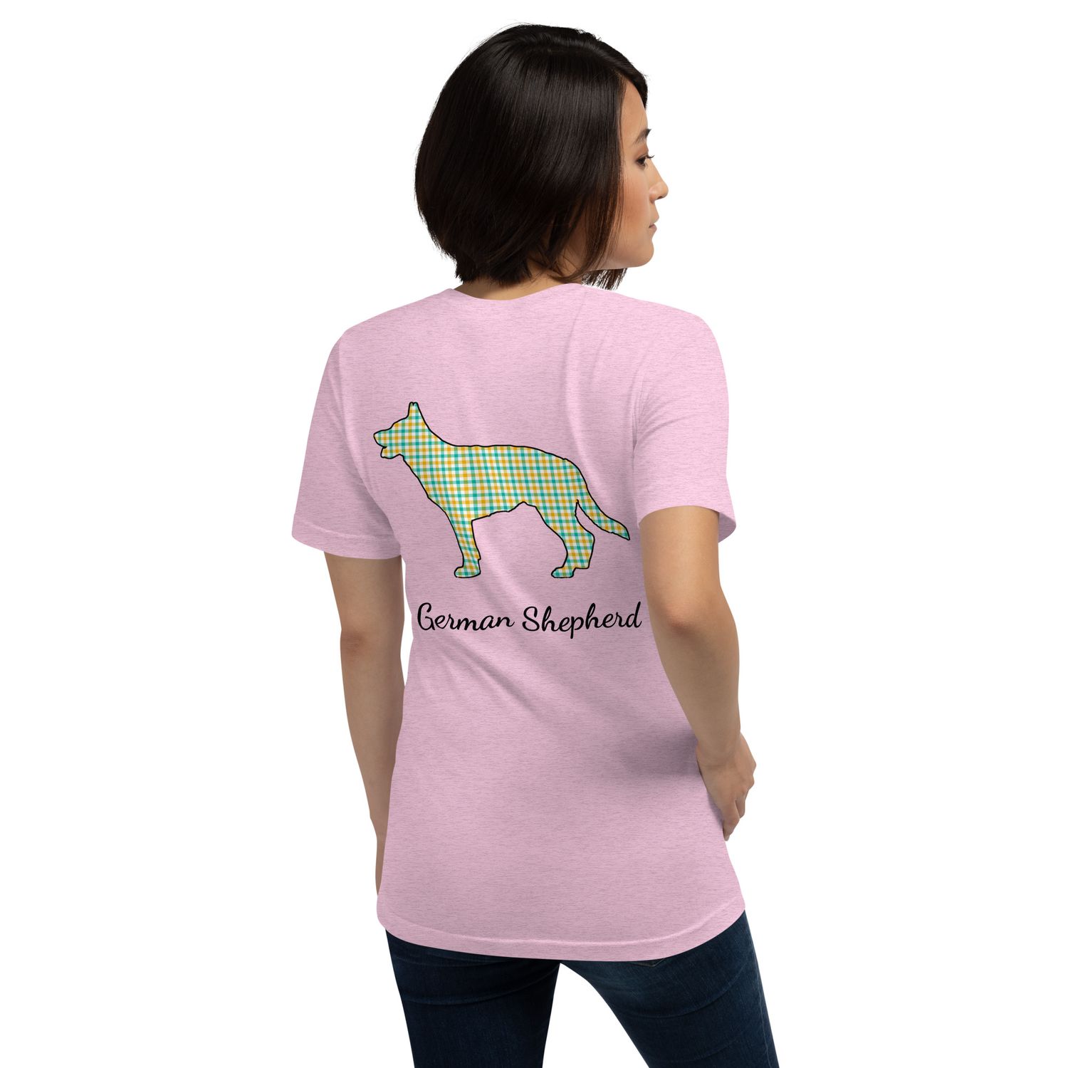 Shepherd Mom Plaid t-shirt
