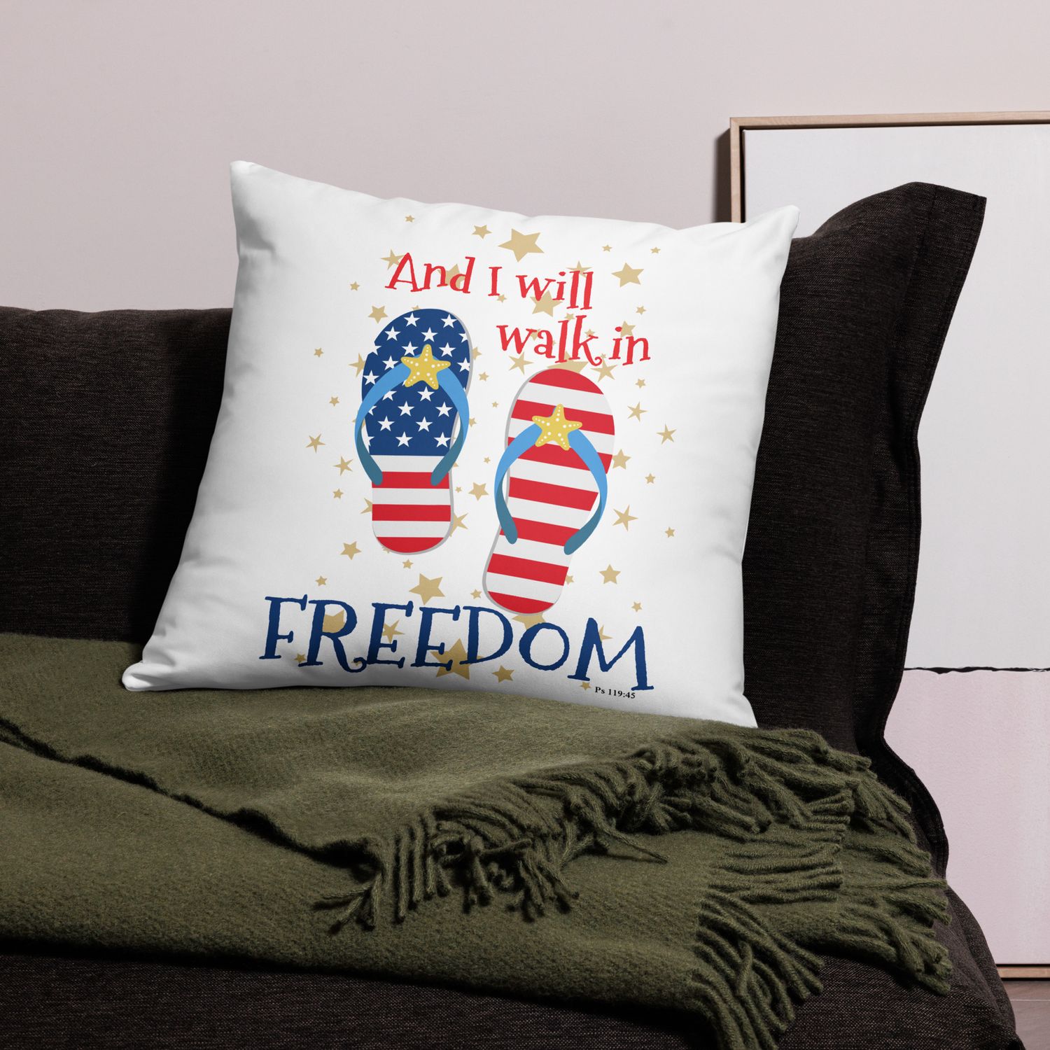 Freedom Flip-Flops Basic Pillow