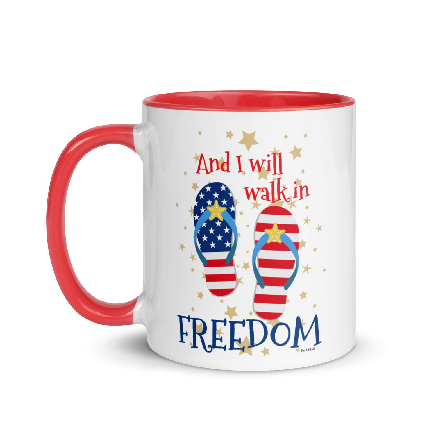 Freedom Flip-Flops Mug with Color Inside