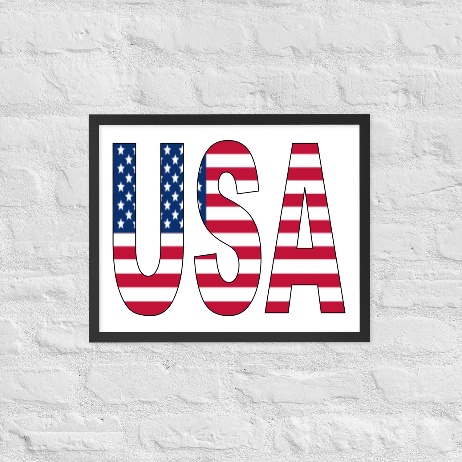 USA Flag Framed poster