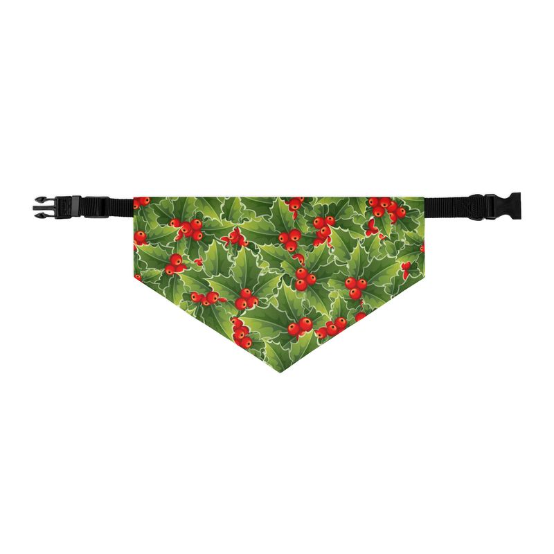 Christmas Holly Pet bandana collar