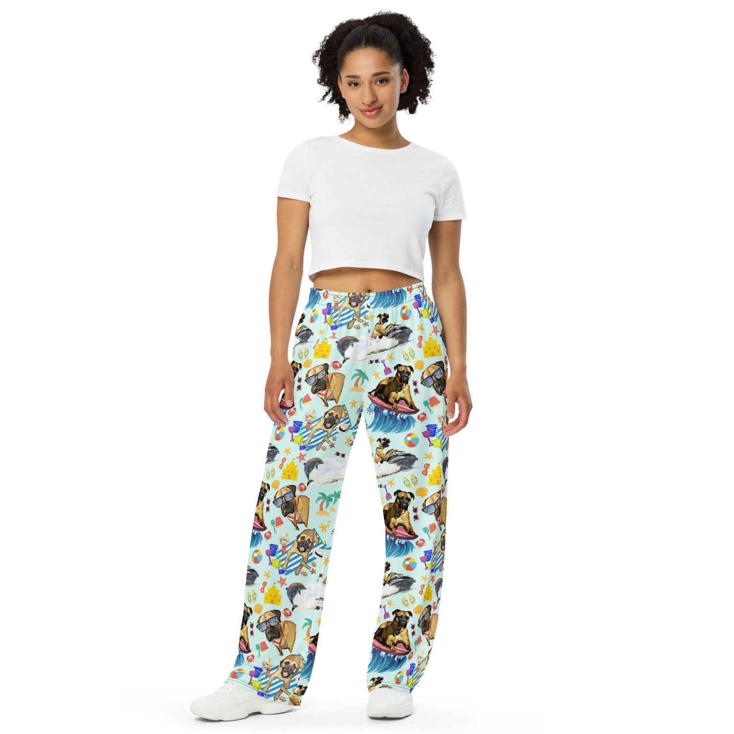 Doggy Beach unisex wide-leg pants