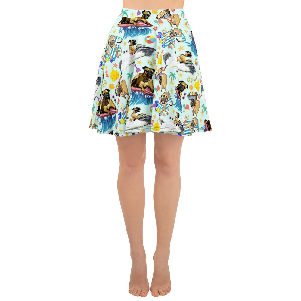 Doggy Beach Skater Skirt