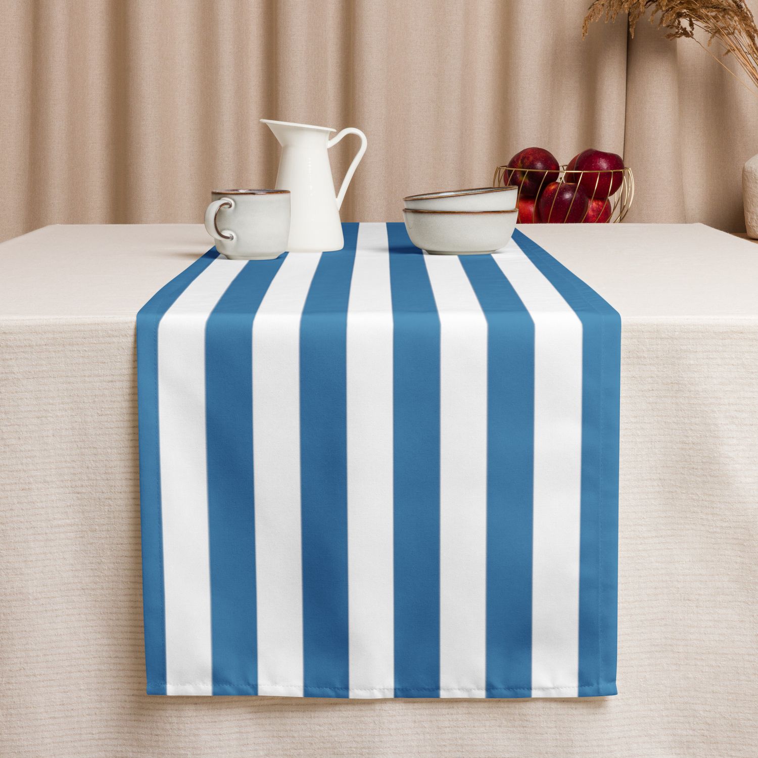 Blue and White Table runner