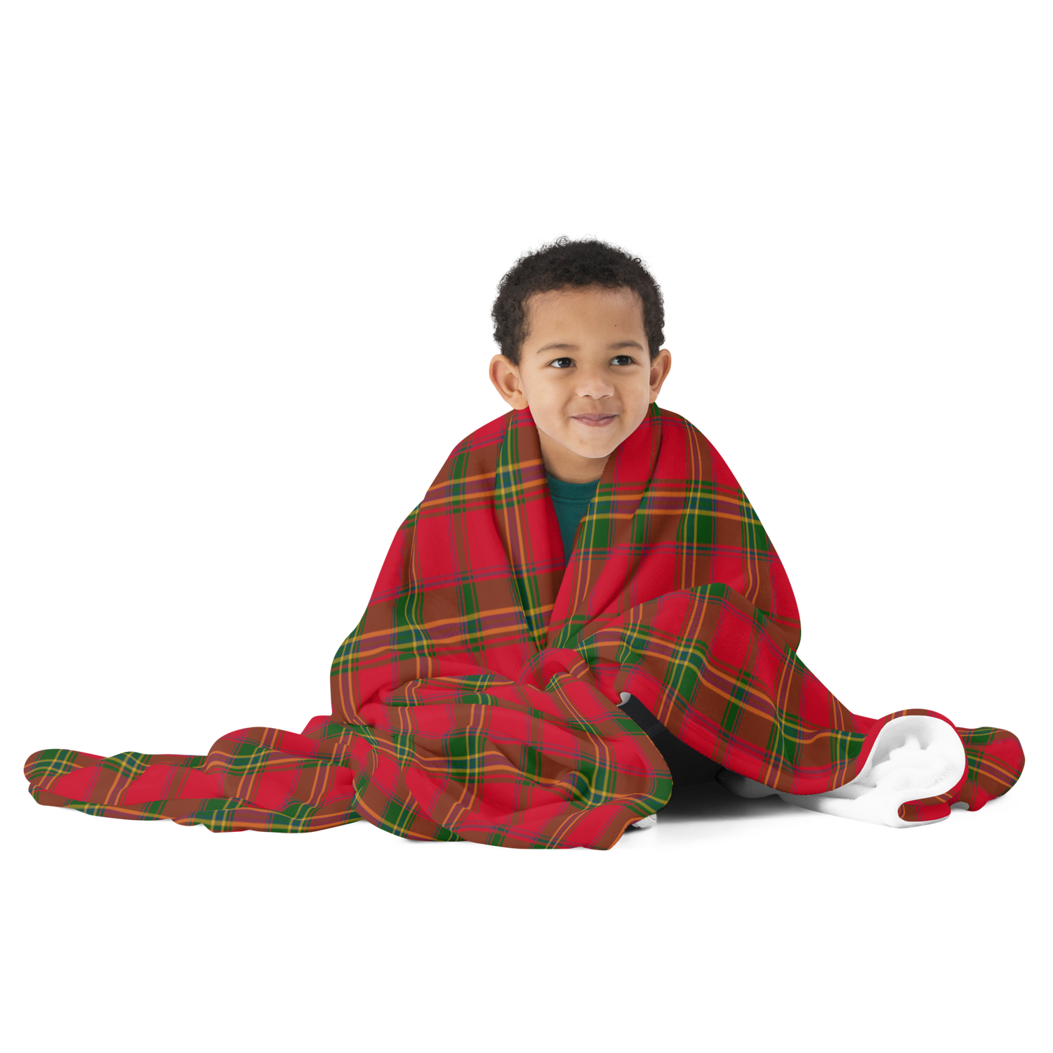Christmas Plaid Red Throw Blanket