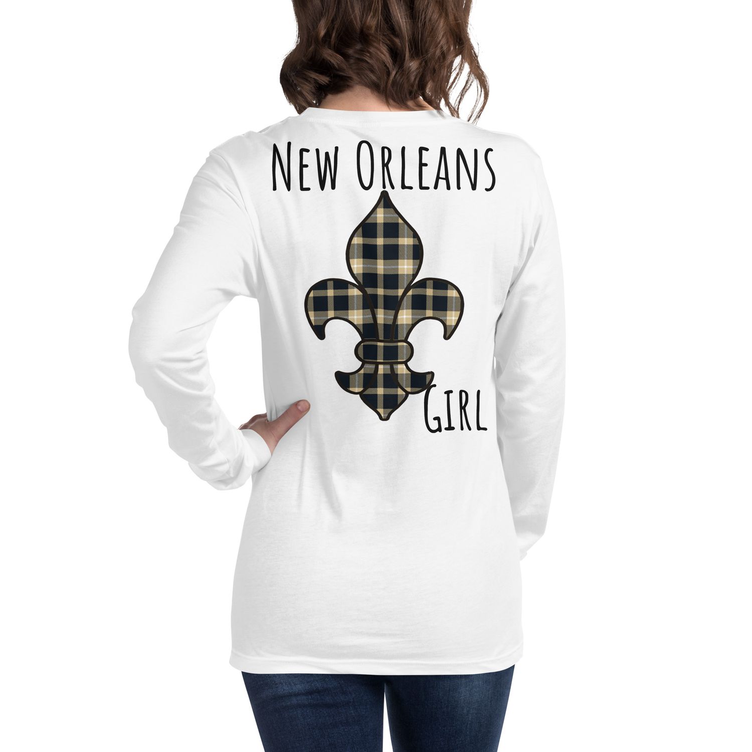 New Orleans Girl Dark Long Sleeve Tee