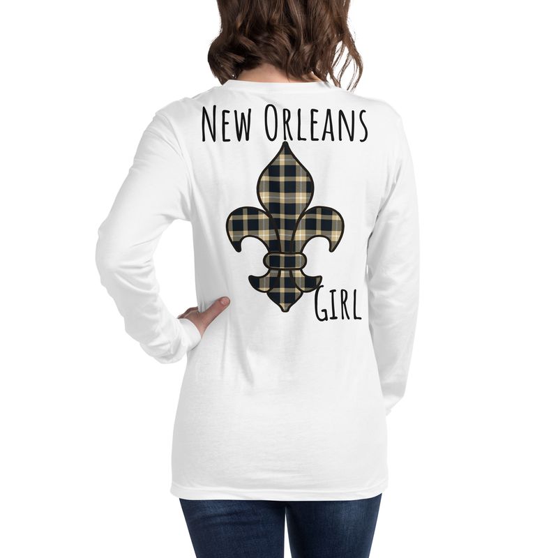 New Orleans Girl Dark Long Sleeve Tee