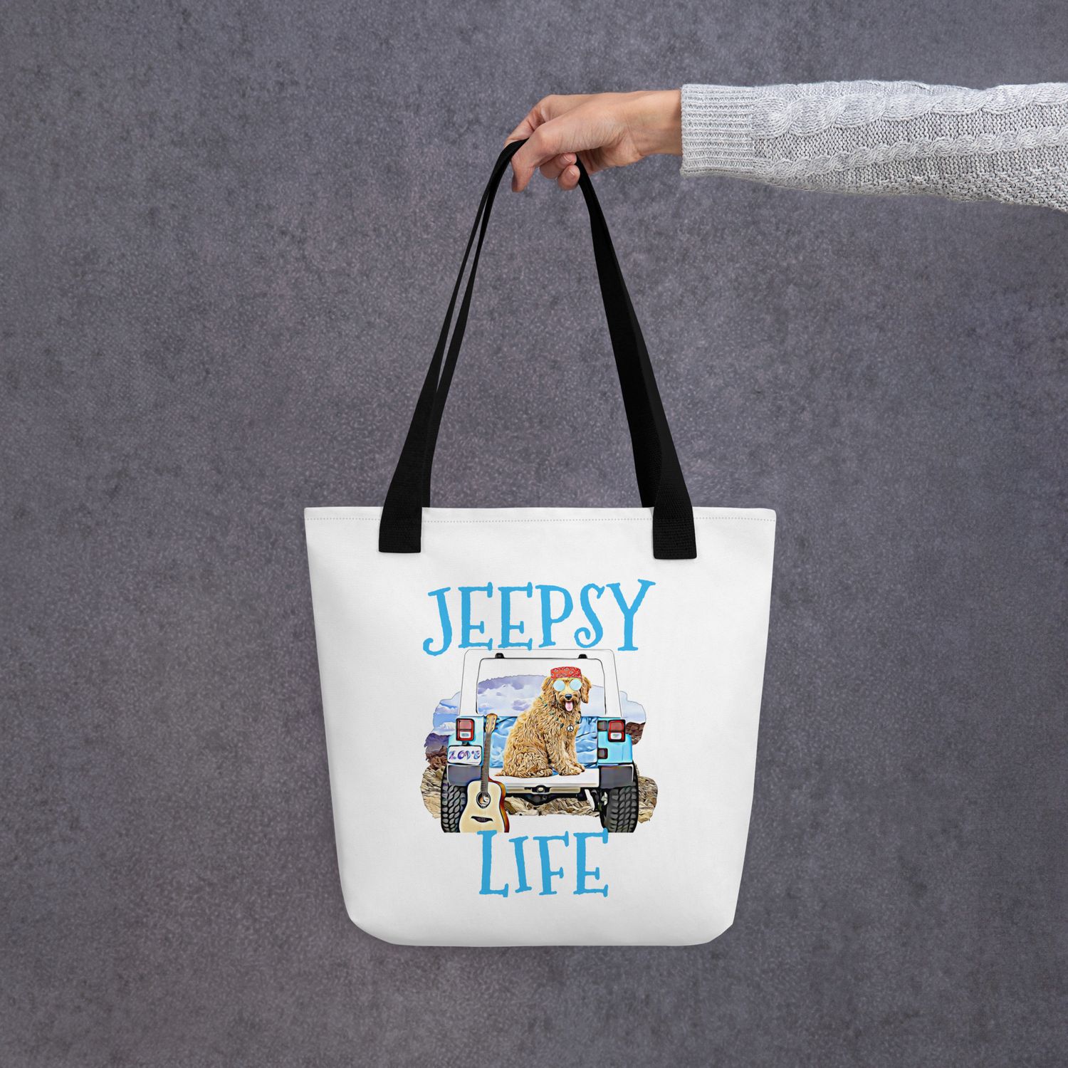 JEEPSY Goldendoodle Tote bag
