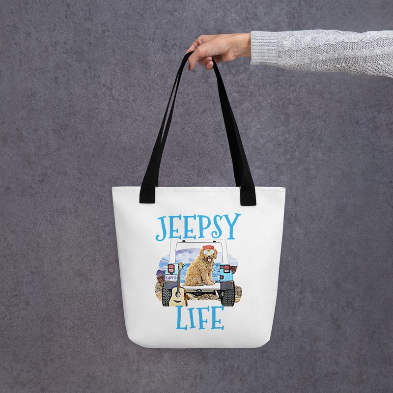 JEEPSY Goldendoodle Tote bag