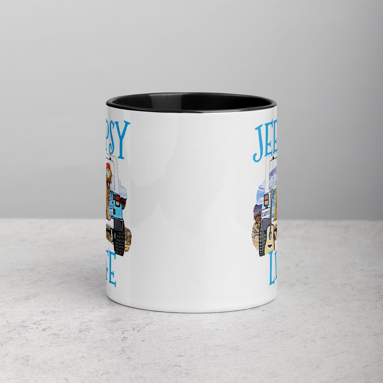 JEEPSY Goldendoodle Mug with Color Inside