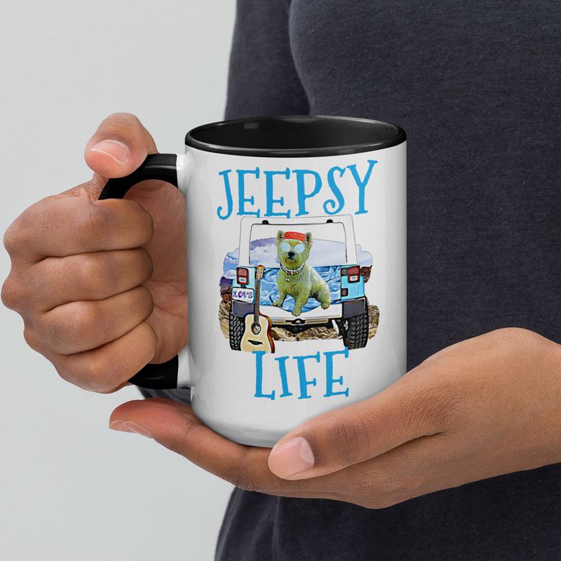 JEEPSY Westie Mug with Color Inside