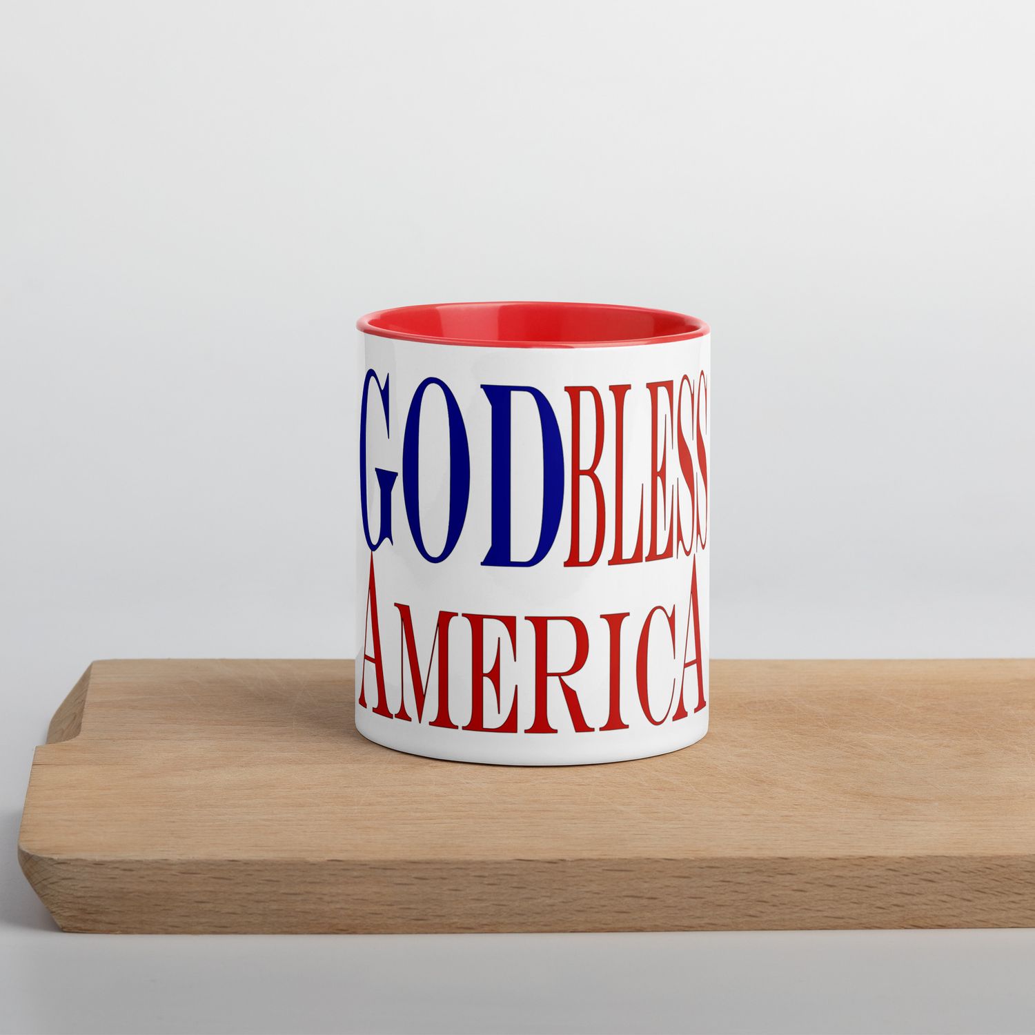 God Bless Mug with Color Inside