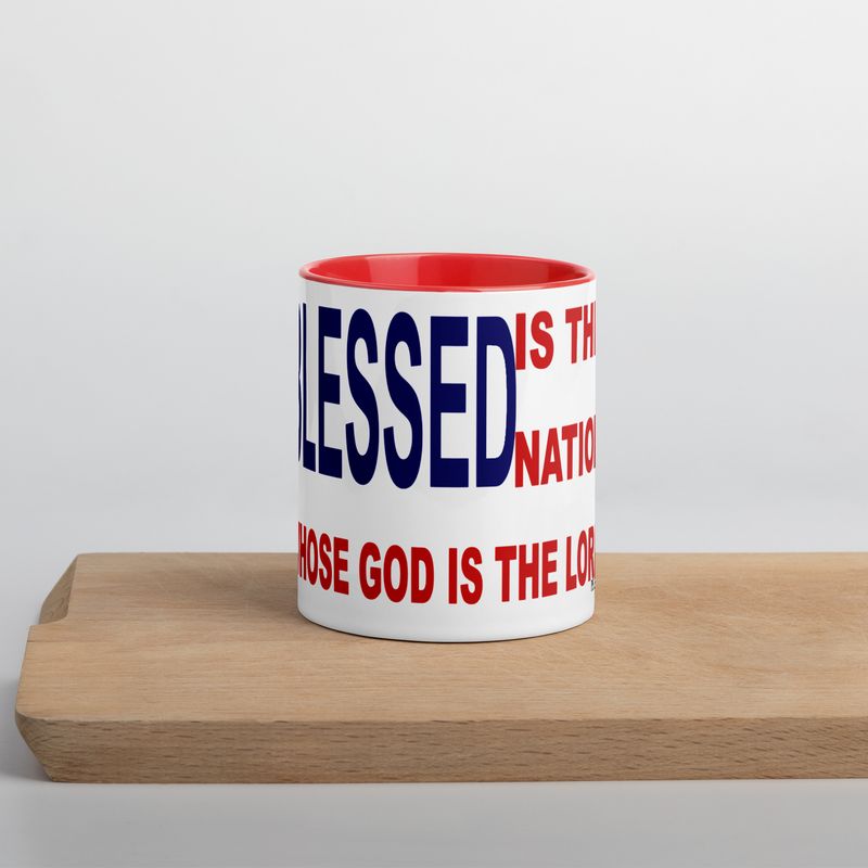Blessed Mug with Color Inside