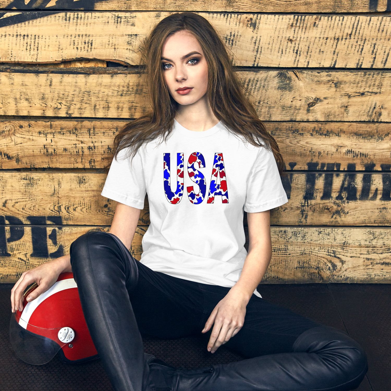USA Camo Unisex t-shirt