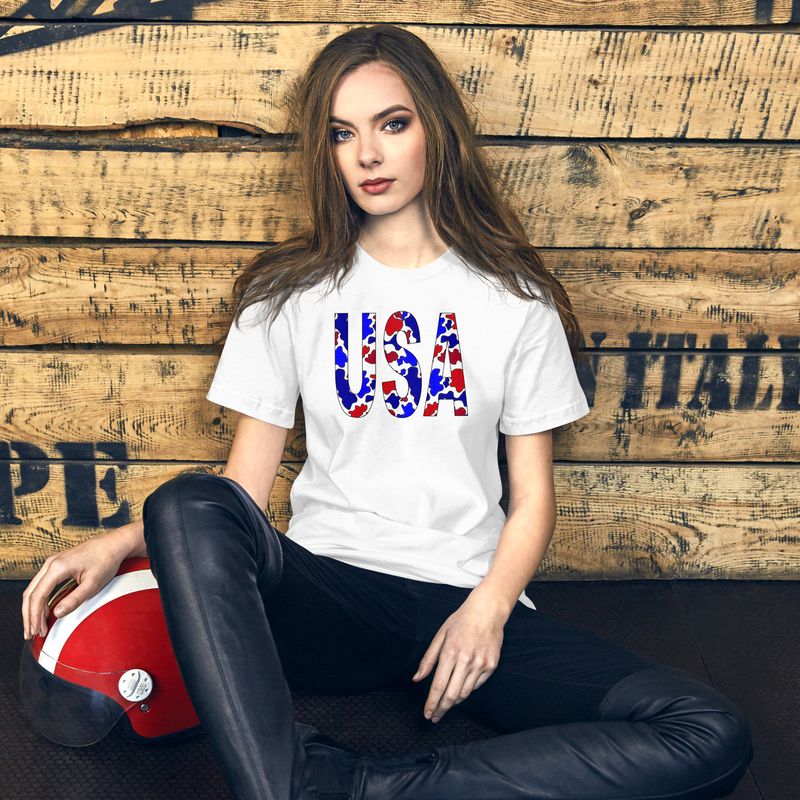 USA Camo Unisex t-shirt