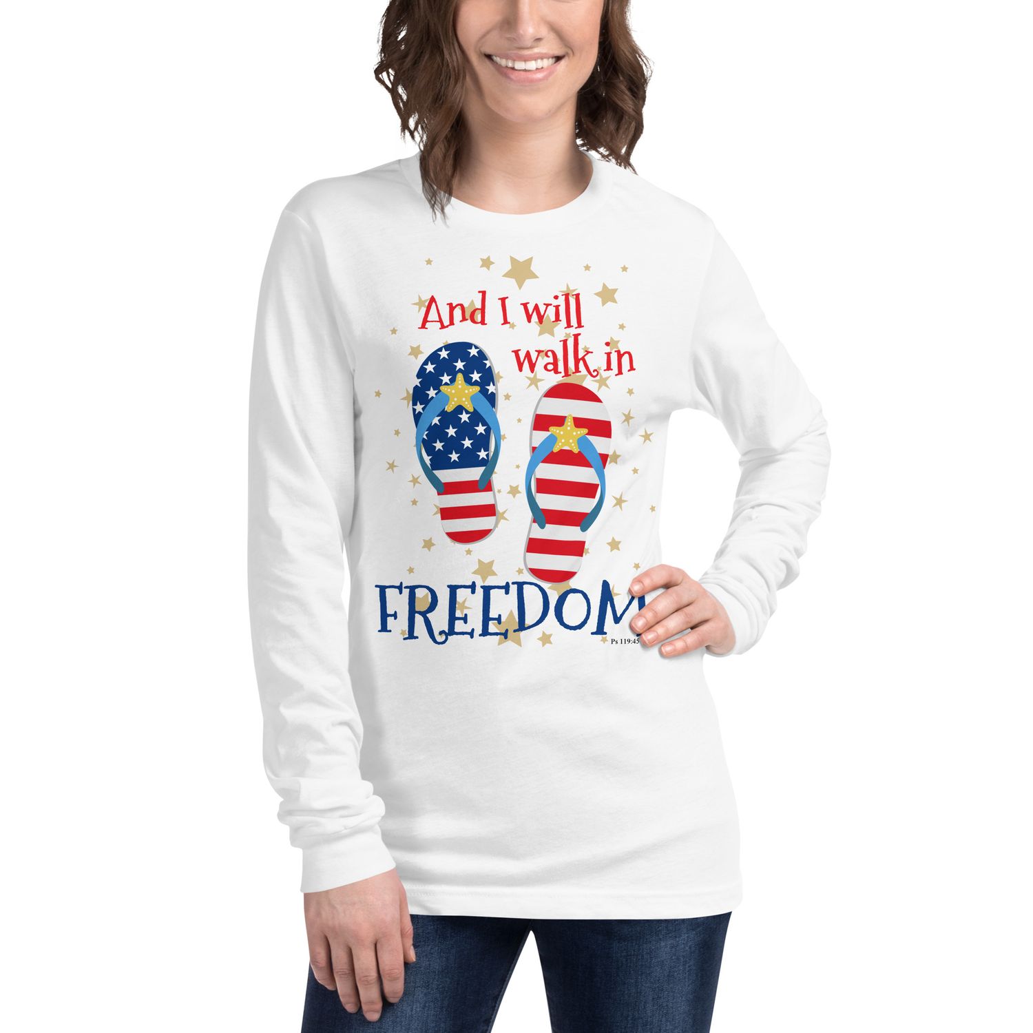 Freedom Flip-Flops Unisex Long Sleeve Tee