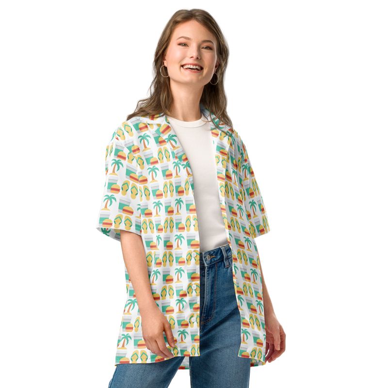 Beach Picnic Unisex button shirt