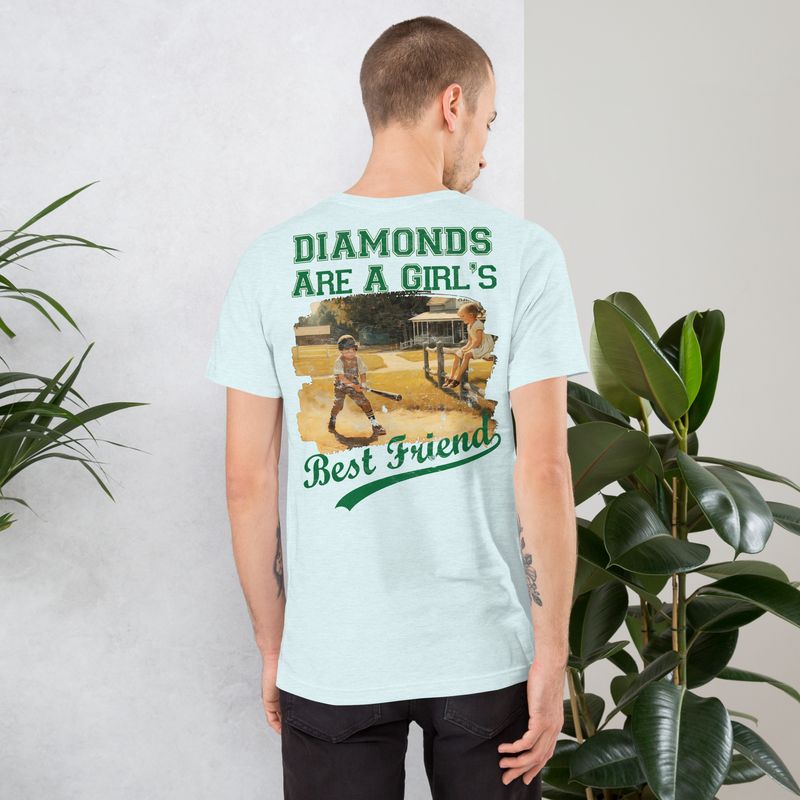 Diamonds-Boy Distressed Look Unisex t-shirt