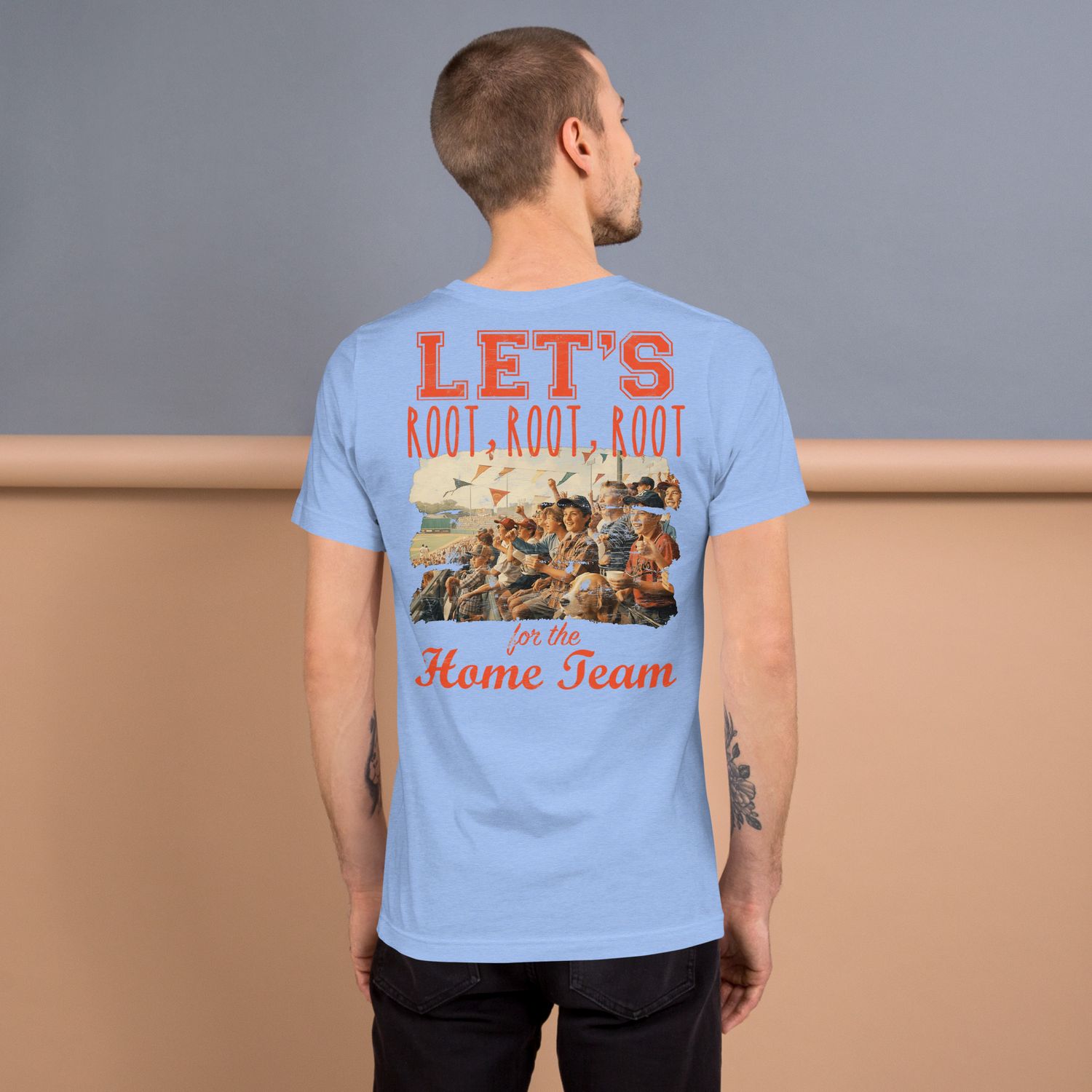 Root, Root, Root Distressed Look Unisex t-shirt