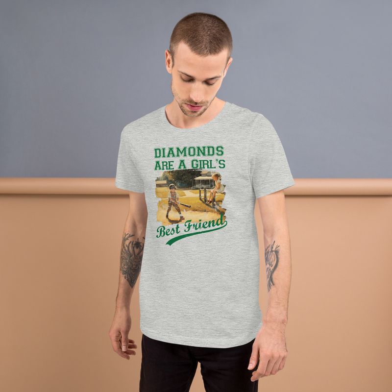 Diamonds- Boy (Front Only) Distressed Look Unisex Tshirt