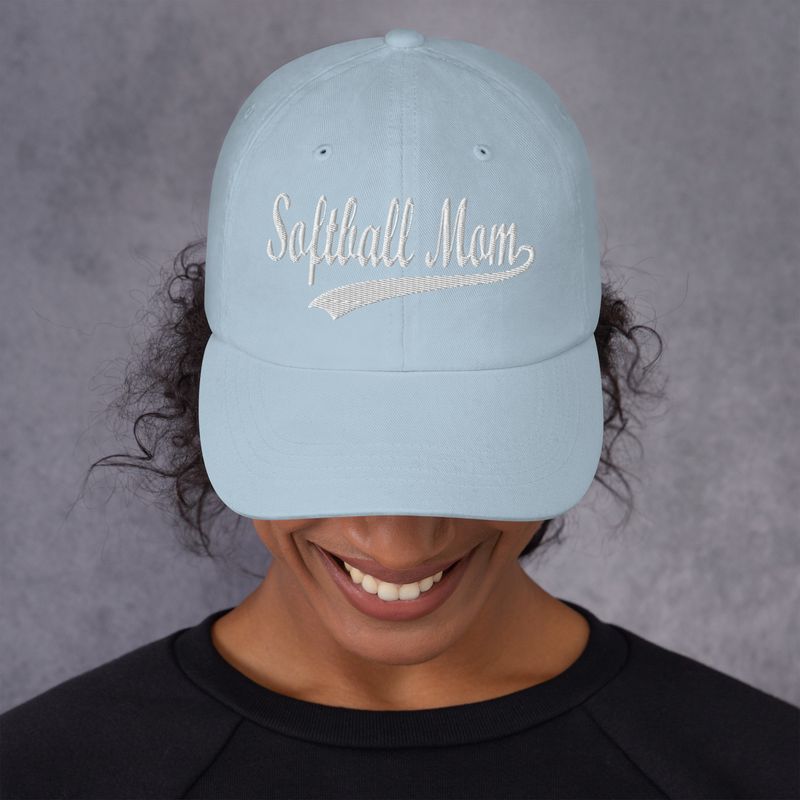 Softball Mom Embroidered Dad hat