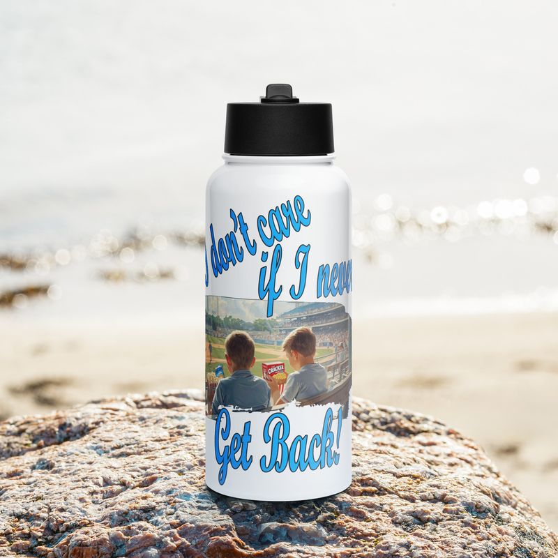 Get Back Stainless steel water bottle with a straw lid