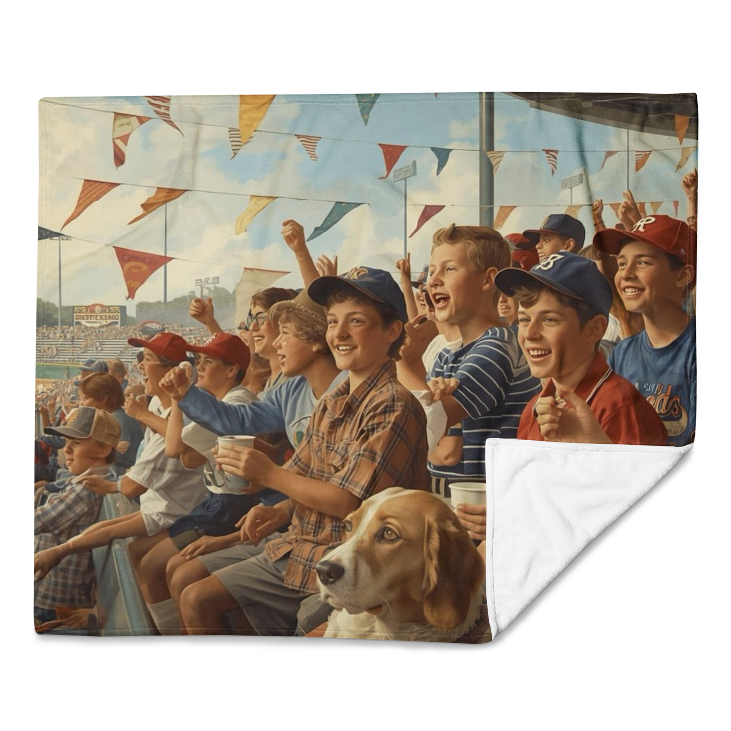 Cheers in the Stands Throw Blanket (50 X 60)