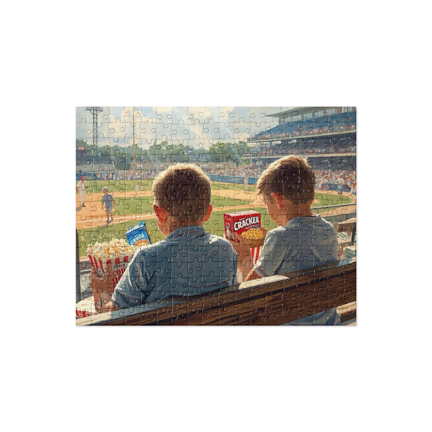 Boys with Cracker Jacks Jigsaw puzzle