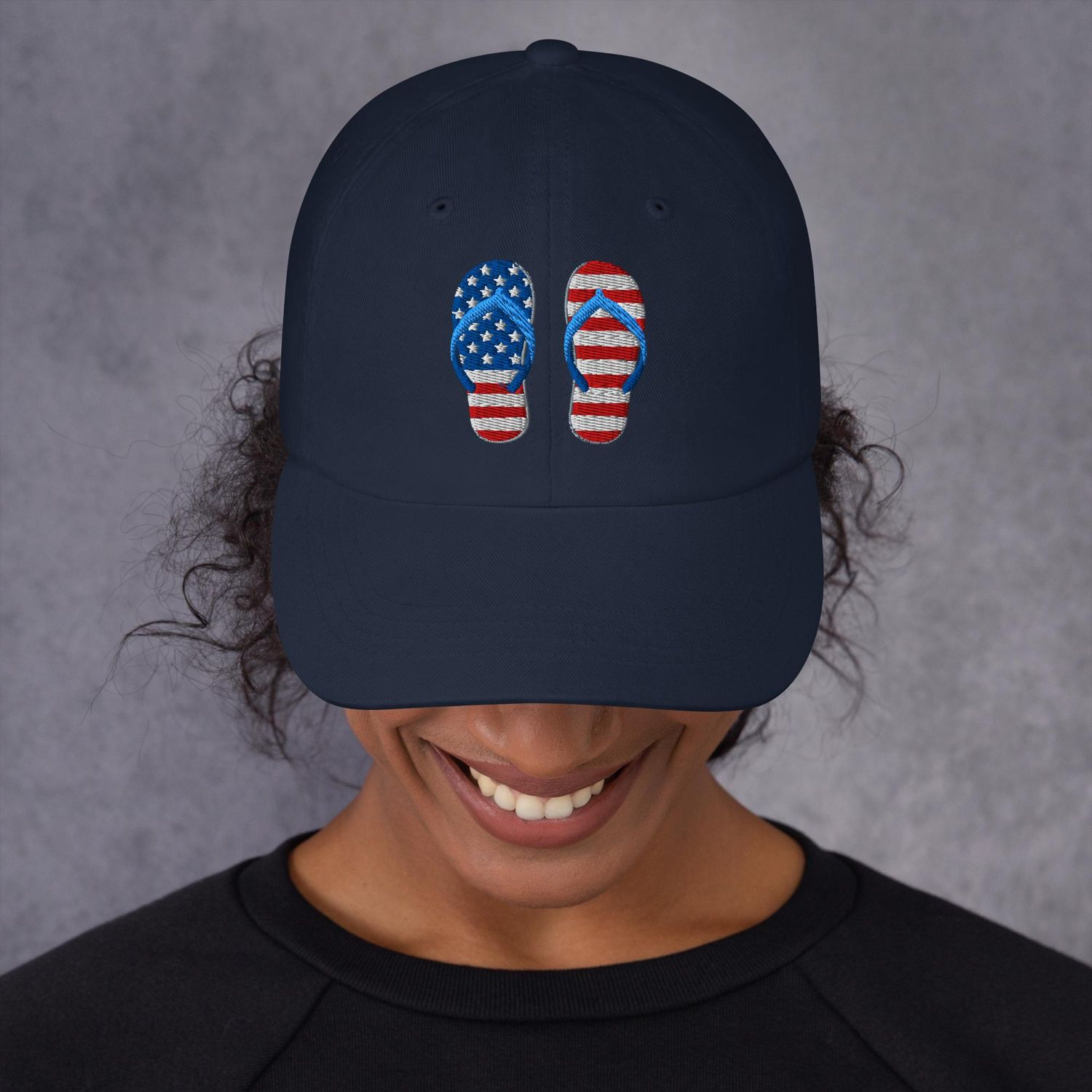 USA Flip Flops Dad hat