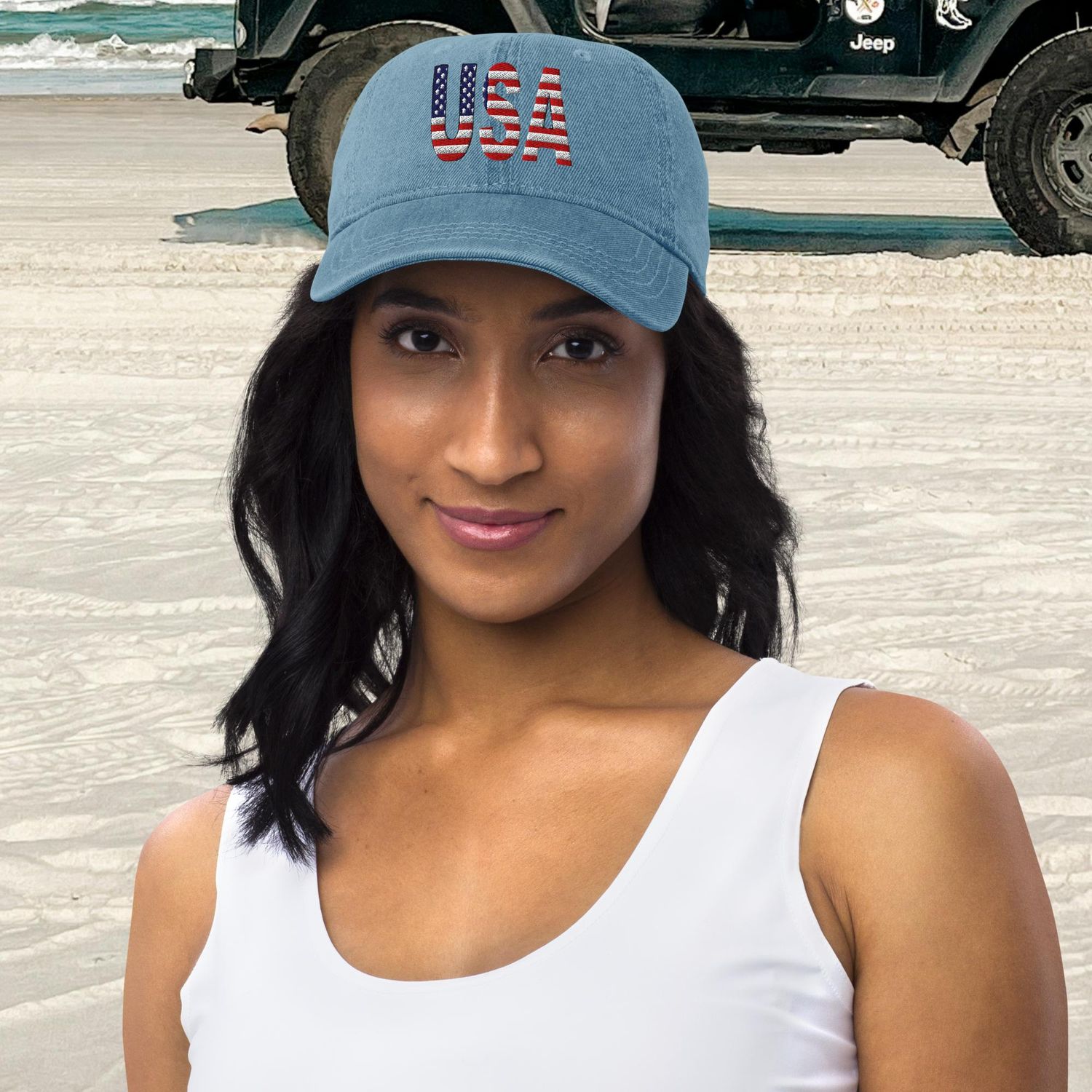 USA Flag Denim Hat