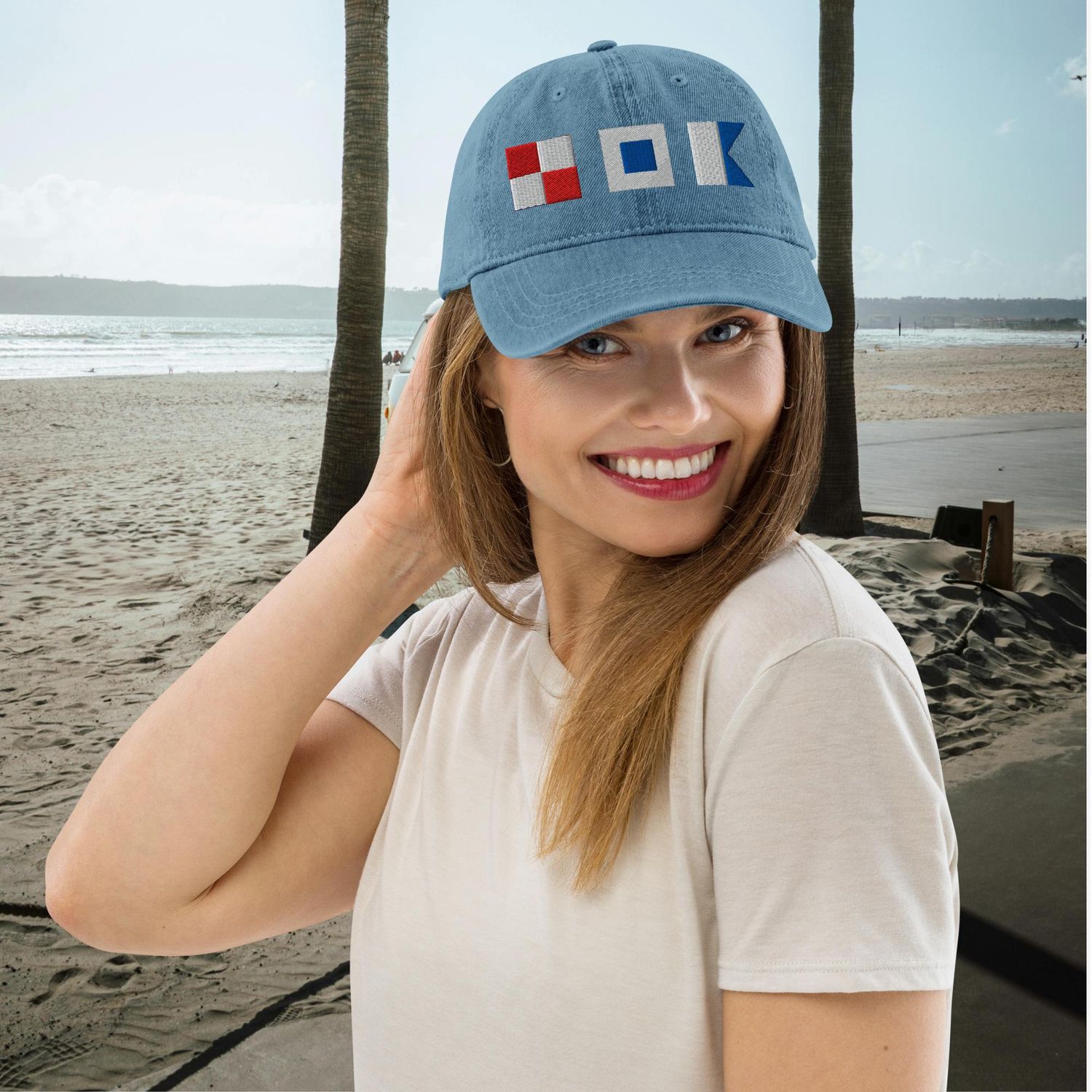 USA Nautical Denim Hat
