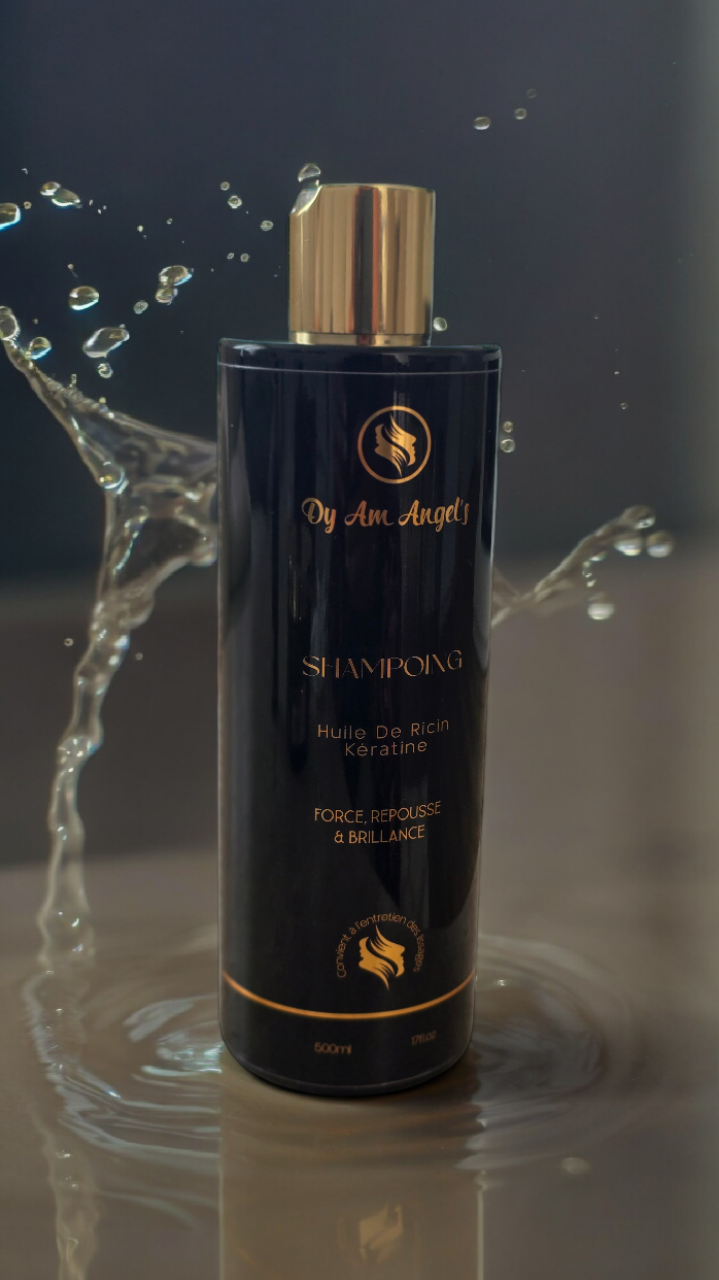 SHAMPOING HUILE DE RECIN ET KERATINE