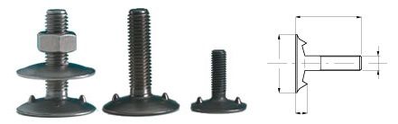 Pultti M12x50 RUOSTUMATON + prikka + mutteri / 100kpl