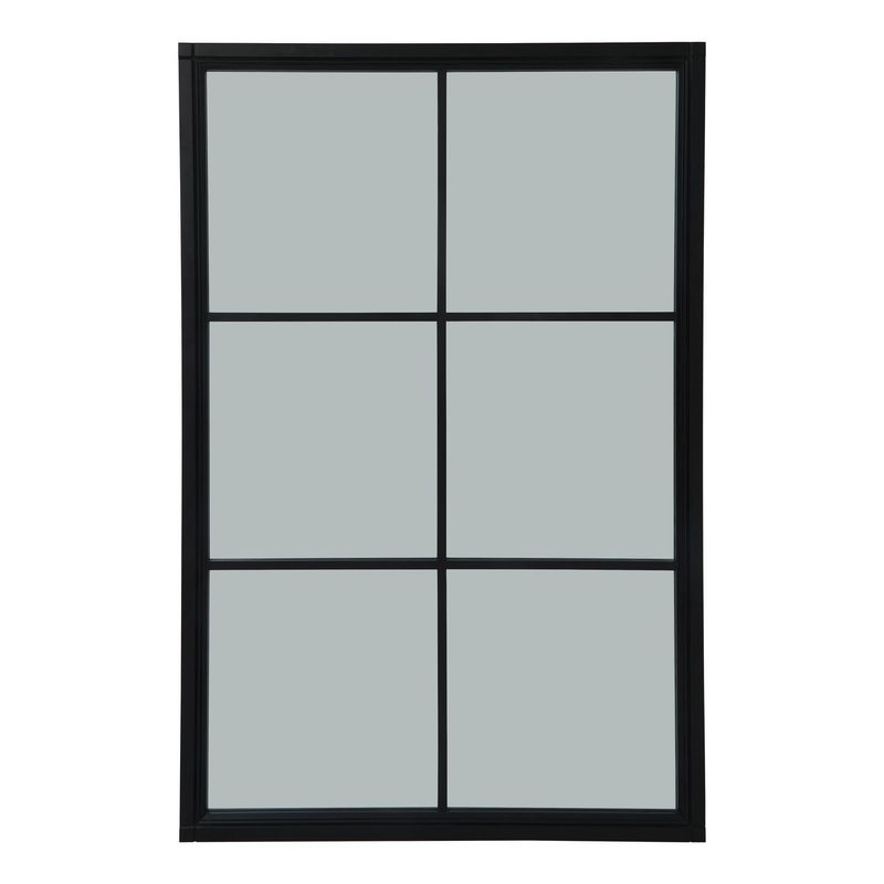 Black Wood XL Window Mirror