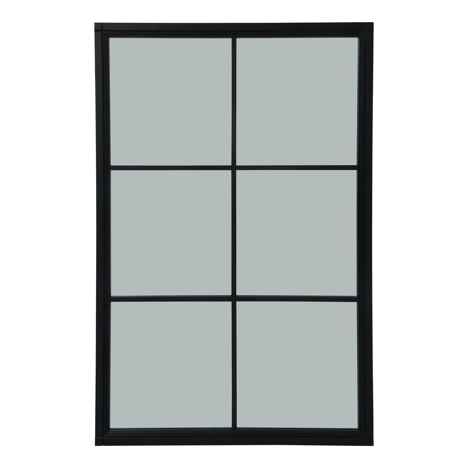 Black Wood XL Window Mirror