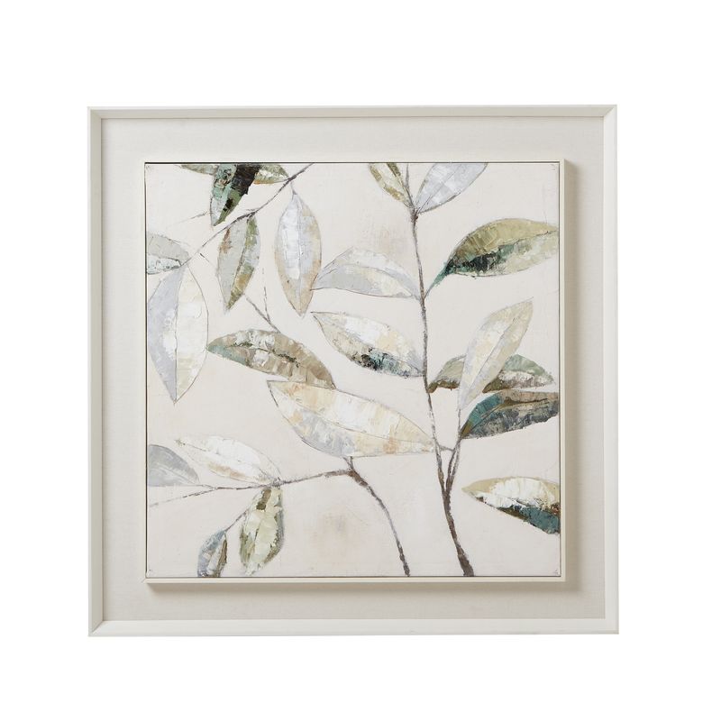 Dolce Dapple Leaf Framed Painting On Canvas Dolce Dapple Leaf Framed Painting On Canvas
