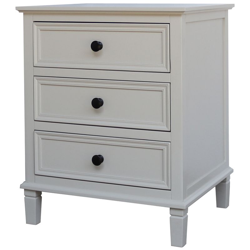 Belmont Collection 3 Drawer Bedside Table