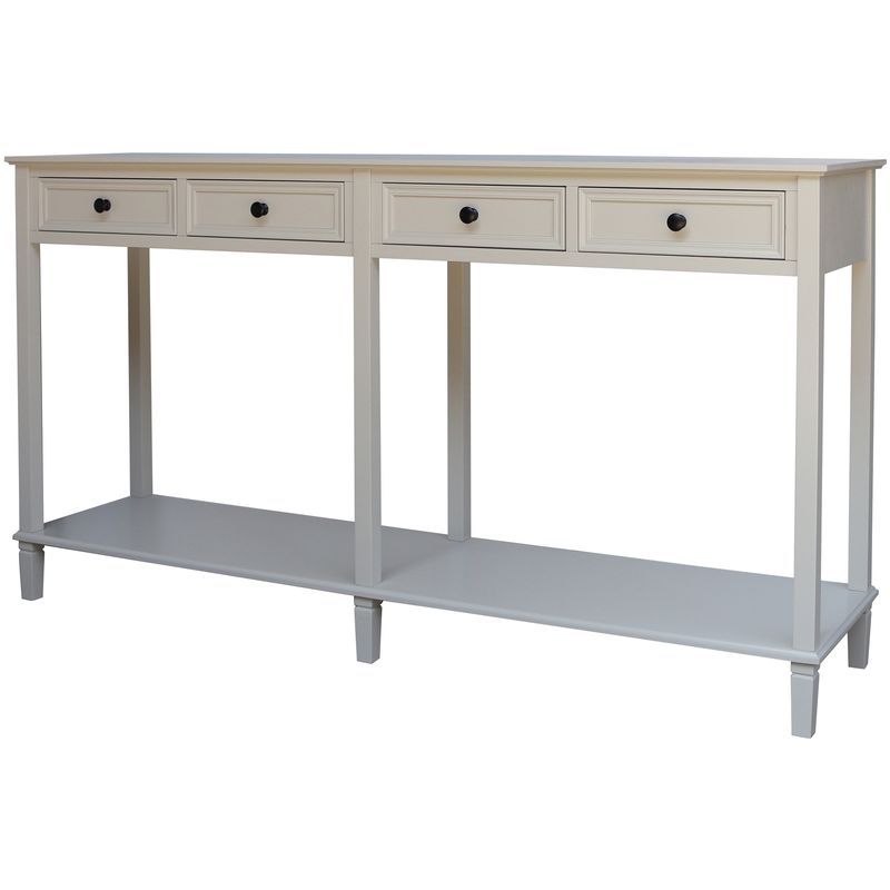 Belmont Collection 4 Drawer Console