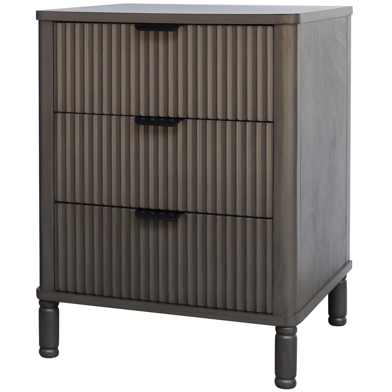 Reed Collection 3 Drawer Bedside Table
