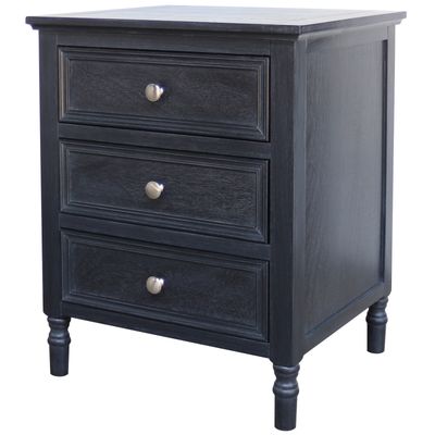 Contour Collection 3 Drawer Side Table