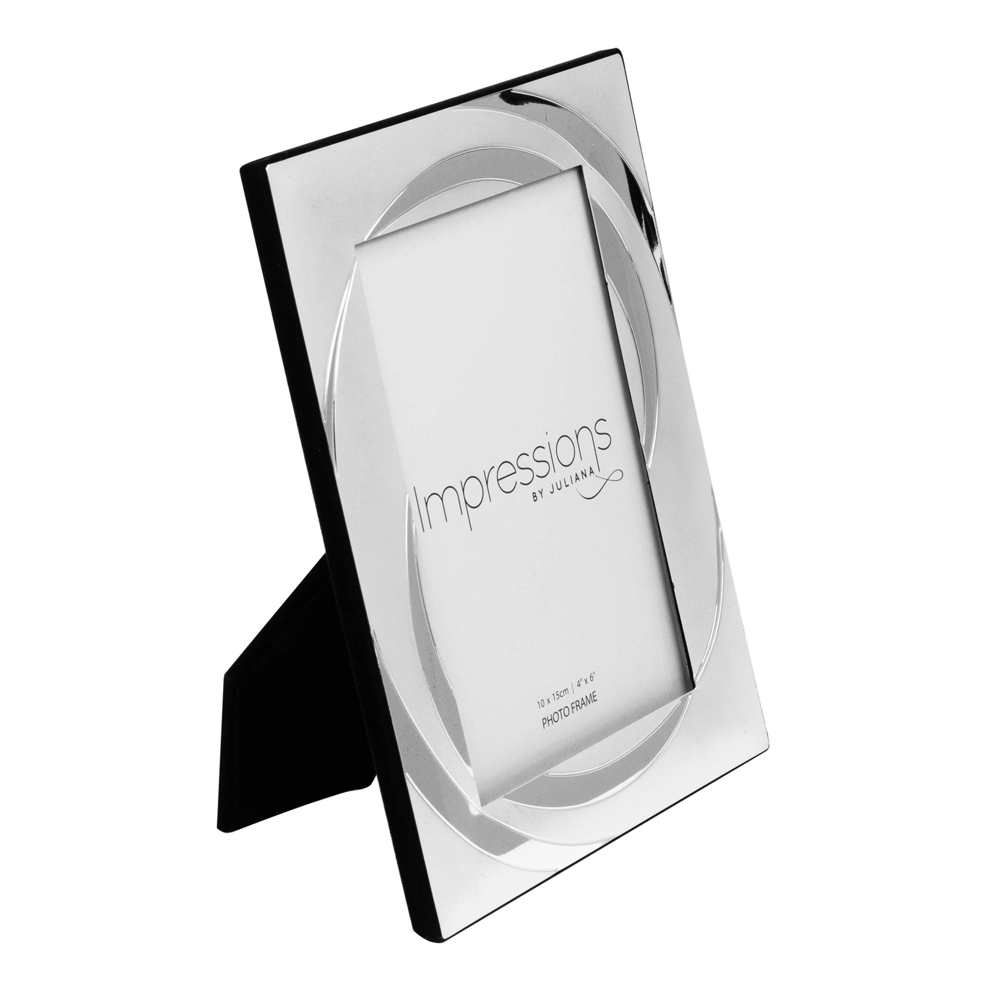 Impressions - 2 Tone Silver plated Photo Frame Swirl Design 4