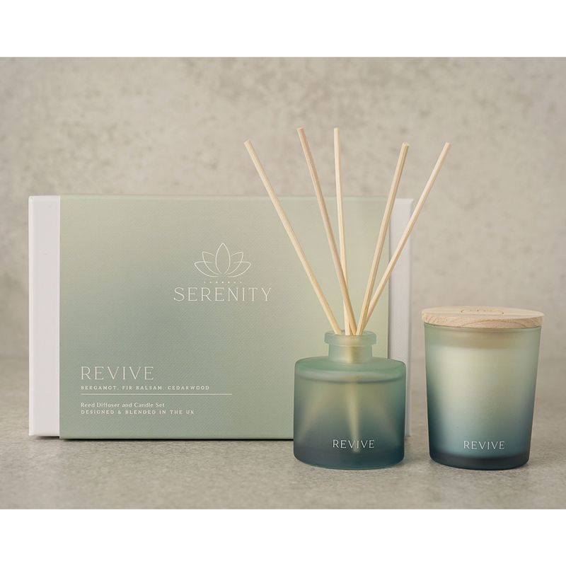 Serenity Revive 70g Candle & 50ml Diffuser Set