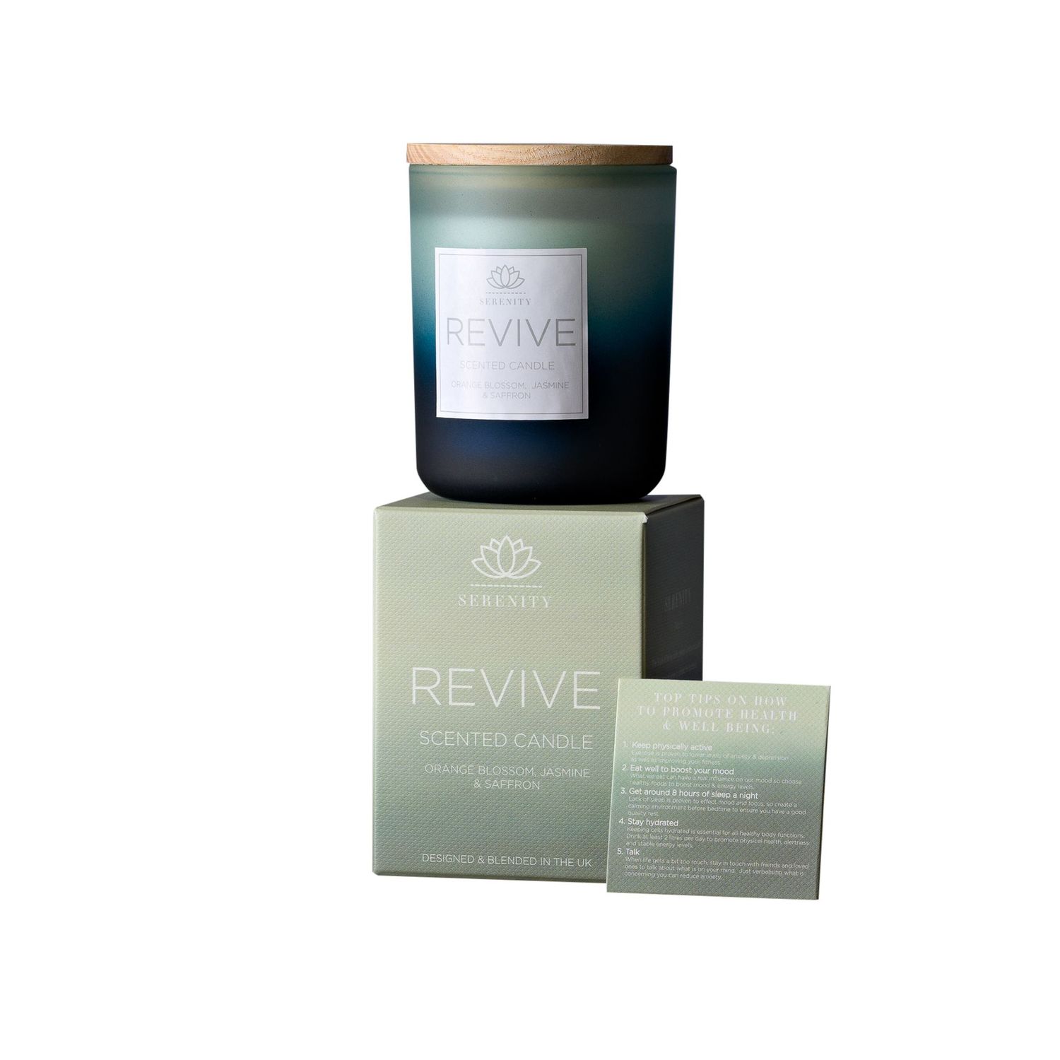 Serenity Revive Candle 120g Orange BlossomJasmine & Saffron