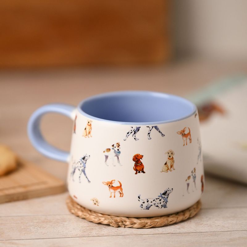The Wildlife by Ling Designs Ceramic Mug with Dog Pattern