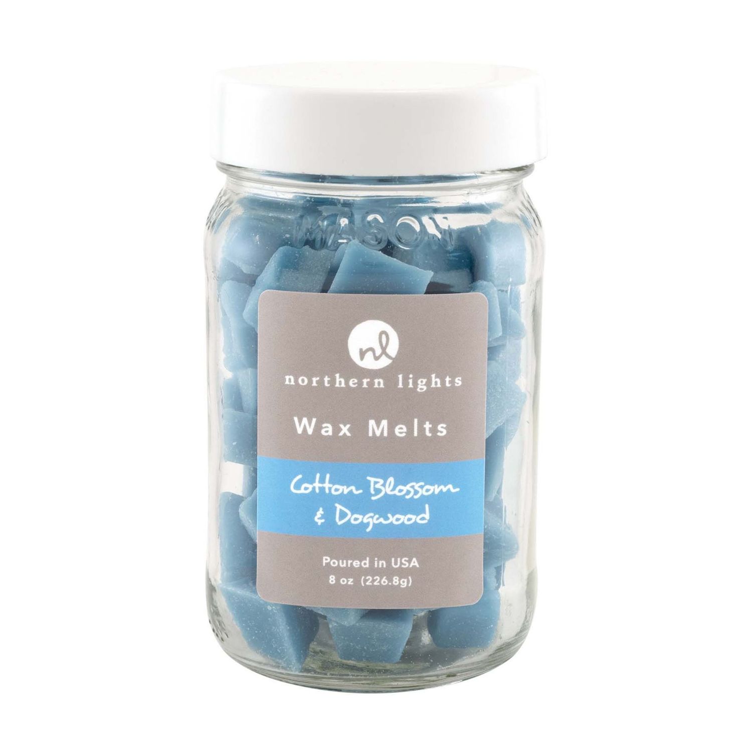 Northern Lights Wax Melts Jar 7oz - Cotton Blossom & Dogwood