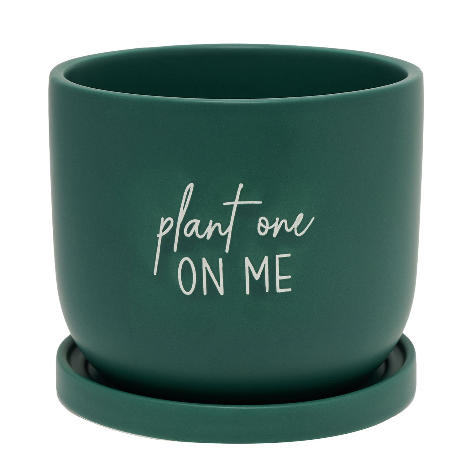 Country Living Ceramic Plant Pot - "Plant One On Me"