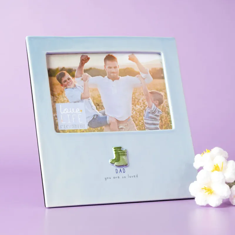 Love Life Photo Frame 4" x 6" - Dad