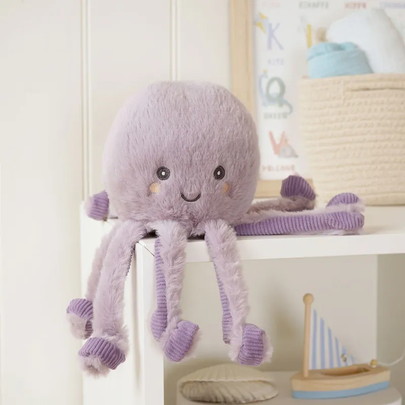 Softies Otto The Plush Lilac Octopus 30 cm